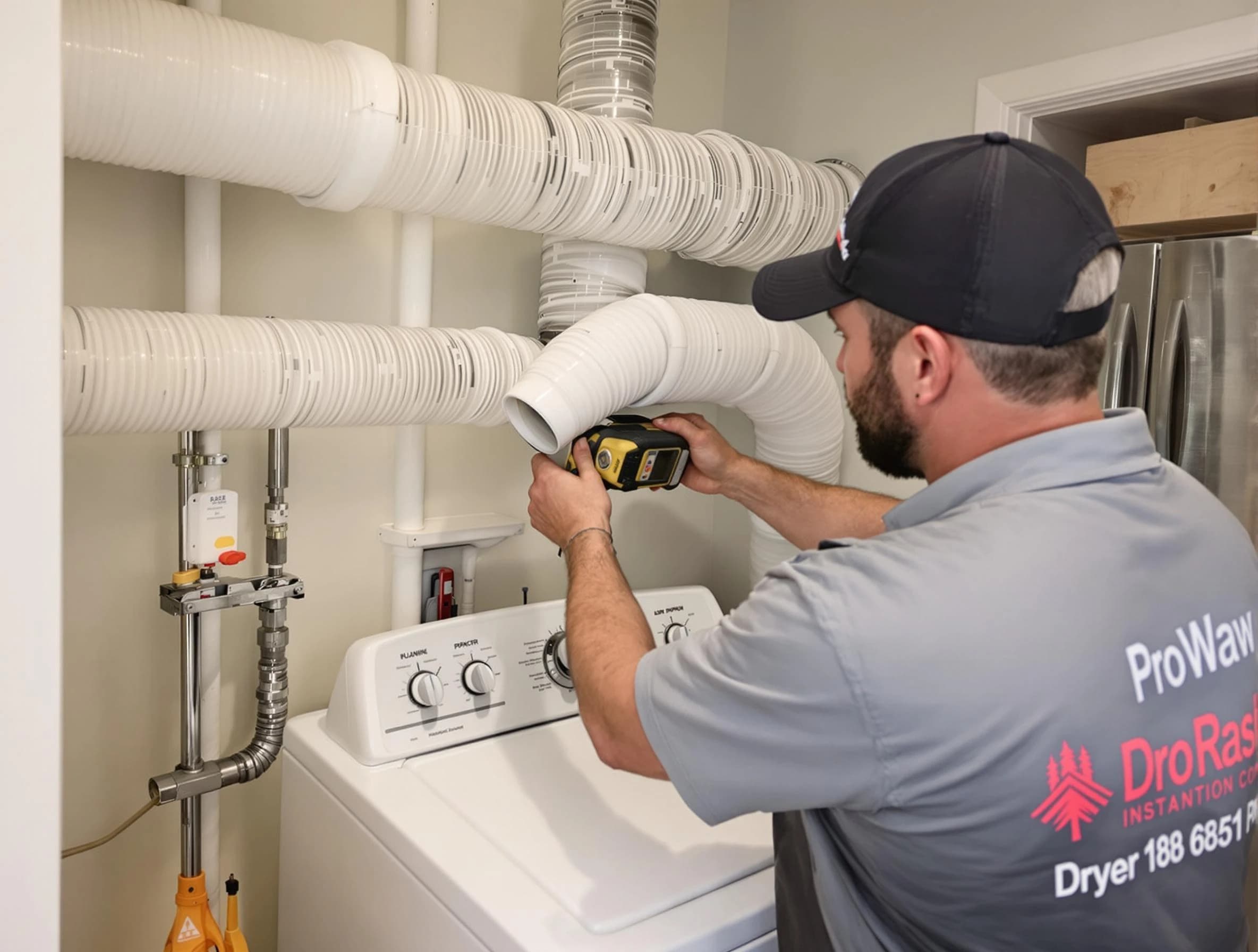 Professional dryer vent hose installation by McCandless Dryer Vent Cleaning in McCandless