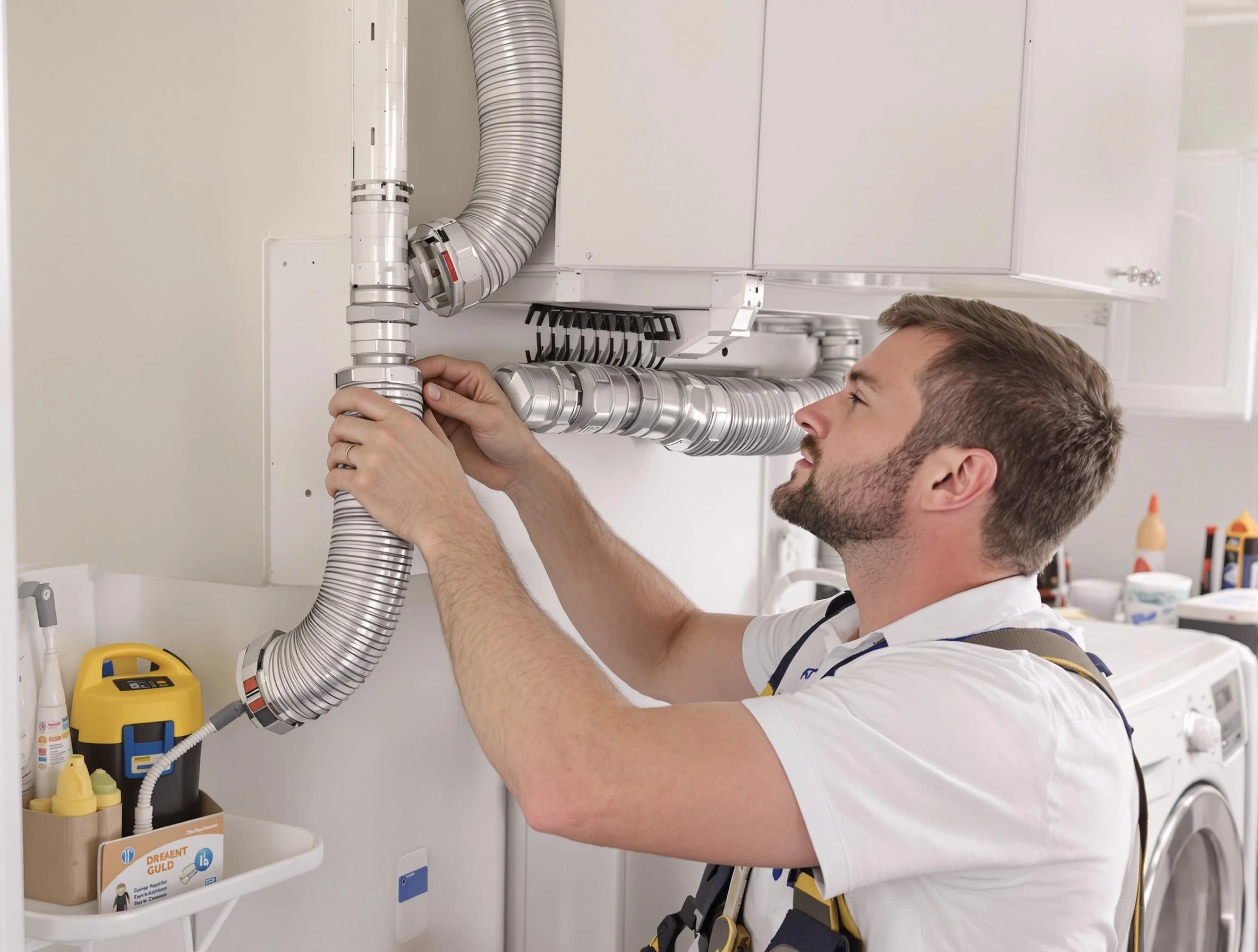 Professional dryer vent repair and installation by McCandless Dryer Vent Cleaning in McCandless